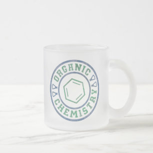 Caneca De Café Vidro Jateado Química orgânica