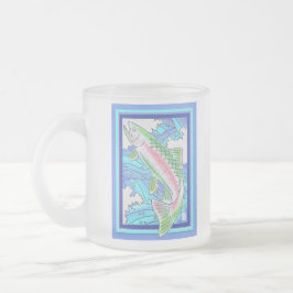 Caneca De Café Vidro Jateado Rainbow Troubleshooting Fosco Glass Mug