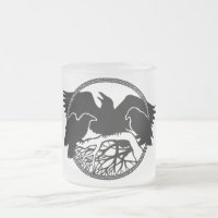 Raven Art Mug Wild Bird Beer Mug Raven Gass