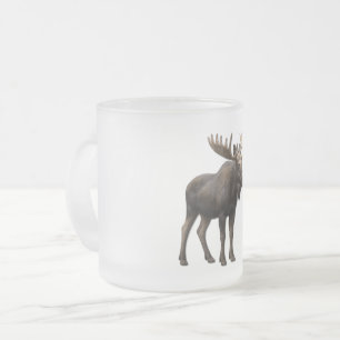 CANECA DE CAFÉ VIDRO JATEADO REALISTIC MOOSE DESIGN. SAMER BRASIL