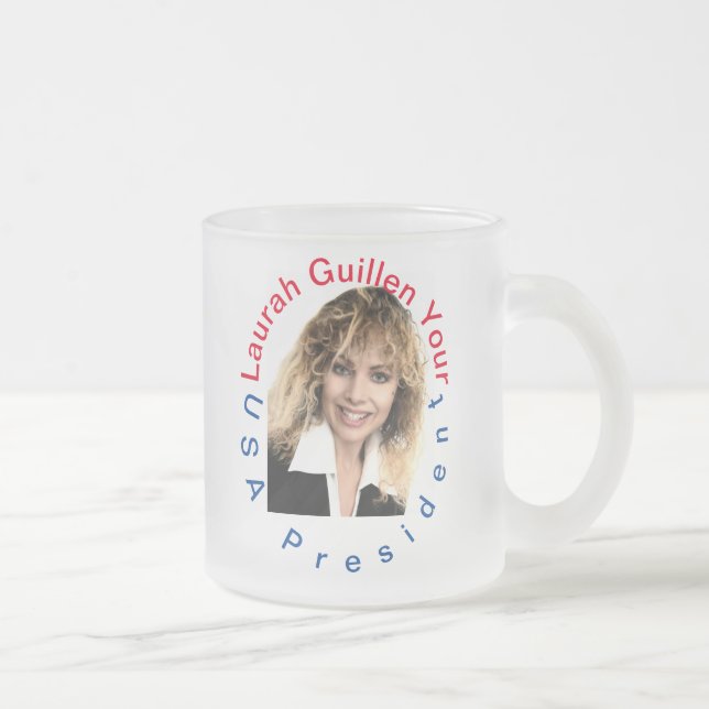 CANECA DE CAFÉ VIDRO JATEADO #REALUSAPRESIDENTLAURAHGUILLEN (Direita)