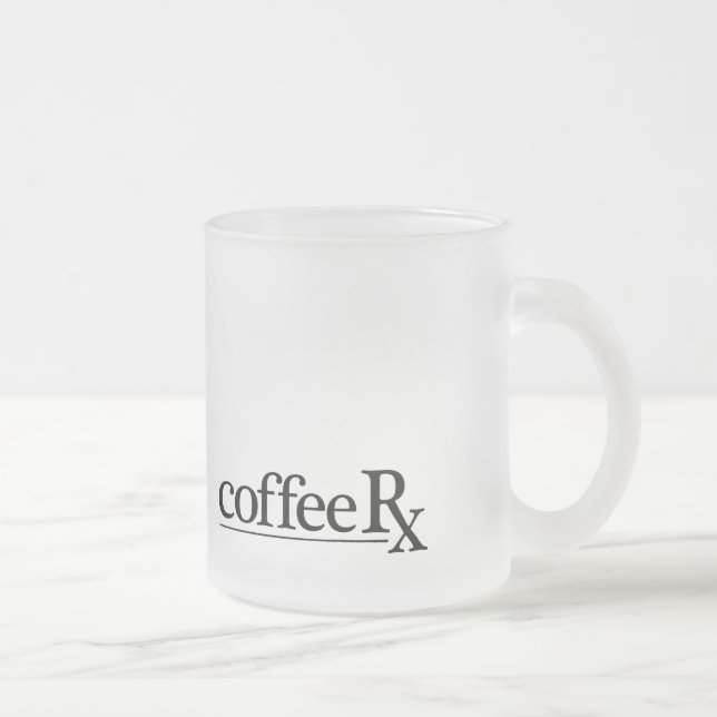 Caneca De Café Vidro Jateado Recipiente de CoffeeRx (Direita)