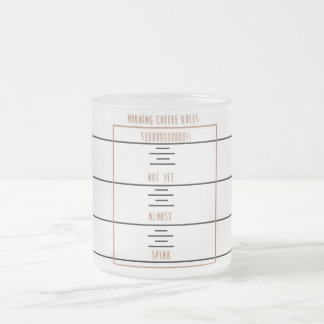 Caneca De Café Vidro Jateado Regras do café da manhã