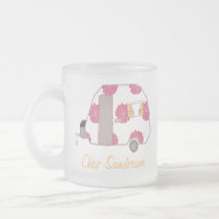 Retro Personalizado Caravana Art Mugs