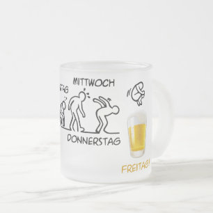 Caneca De Café Vidro Jateado Revolução da cerveja