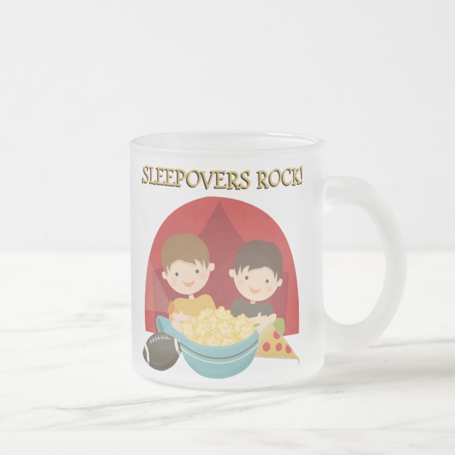 Caneca De Café Vidro Jateado Rocha dos Sleepovers (Direita)