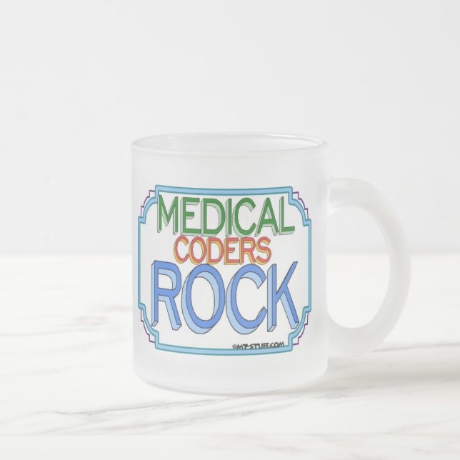 Caneca De Café Vidro Jateado Rocha médica dos codificadores (Direita)