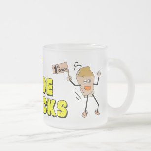 Caneca De Café Vidro Jateado Rocks do jardim de infância