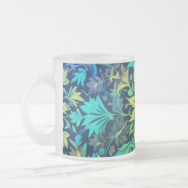 Caneca De Café Vidro Jateado Rococo Blossom