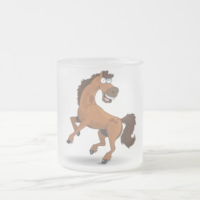 Caneca De Café Vidro Jateado Rory o Cavalo (Centro)