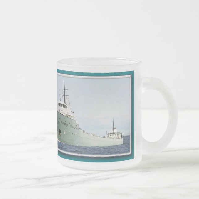 Caneca De Café Vidro Jateado Rua, caneca de vidro Marys Challenger (Direita)