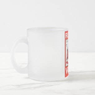 CANECA DE CAFÉ VIDRO JATEADO RUSSO VODKA