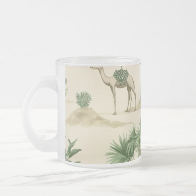 Caneca De Café Vidro Jateado "Sahara Camel Glass" (Esquerda)