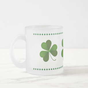 Caneca De Café Vidro Jateado Saint Patricks Fosco Café Mug