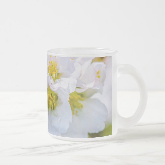 Caneca De Café Vidro Jateado Sakura Blossom (Direita)