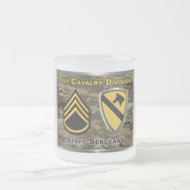 Caneca De Café Vidro Jateado Sargento rua da Divisão de Cavalaria (Centro)