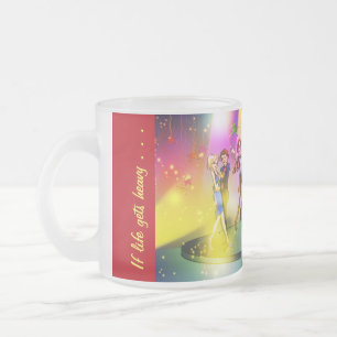 Caneca De Café Vidro Jateado Se a vida ficar com uma grande troca de inspiração