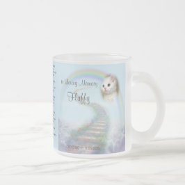 Caneca De Café Vidro Jateado Se Lágrimas Pudessem Construir Um Memorial De Pet
