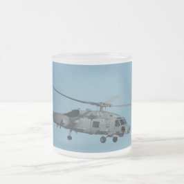 Caneca De Café Vidro Jateado Seahawk MH-60R