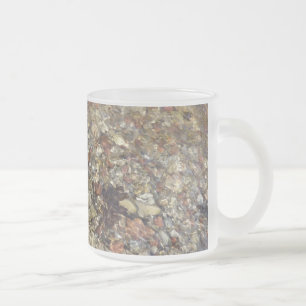 Caneca De Café Vidro Jateado Seixos no Taylor Creek Nature Fotografia