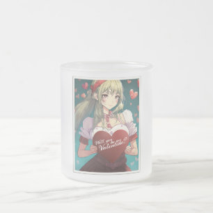 Caneca De Café Vidro Jateado Seja meu Namorados no Estilo de mangá 33893