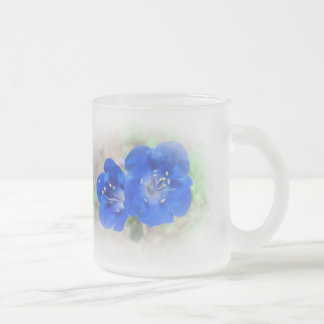 Caneca De Café Vidro Jateado Serenata em Azul