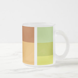 Caneca De Café Vidro Jateado Simples Limpo Moderno Minimalista