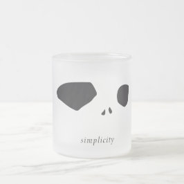 Caneca De Café Vidro Jateado Simplicity
