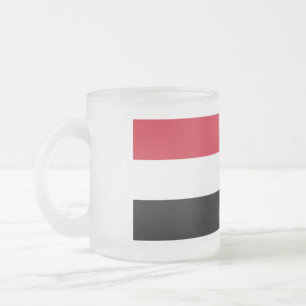 Caneca De Café Vidro Jateado Sinalizador do Iêmen