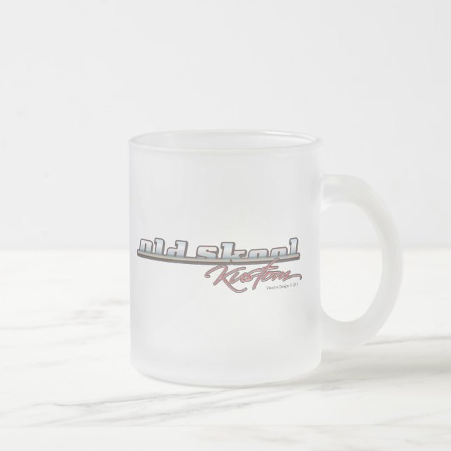 Caneca De Café Vidro Jateado Skool velho Kustom (Direita)