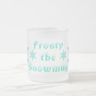Caneca De Café Vidro Jateado Snowmug congelou inverno bonito