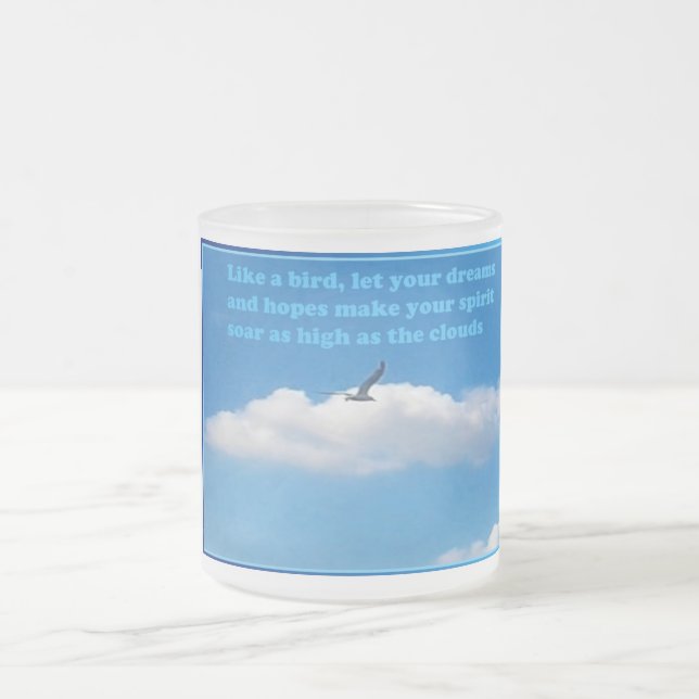 Caneca De Café Vidro Jateado Soar, Para Mais (Centro)