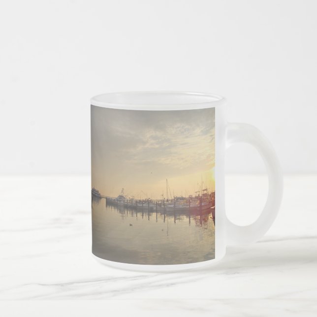 Caneca De Café Vidro Jateado Sol em Atlantic Highlands em Nova Jersey (Direita)