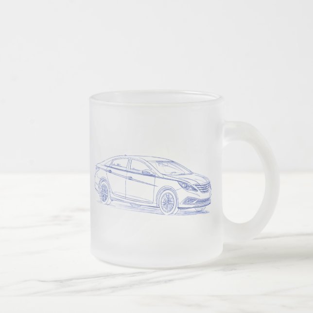Caneca De Café Vidro Jateado Sonata 2011 de Hyu (Direita)