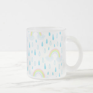 Caneca De Café Vidro Jateado Sonhos do Arco-íris
