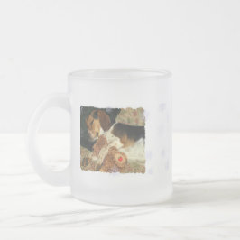 Caneca De Café Vidro Jateado Sonhos doces, filhote de cachorro Snoopy do