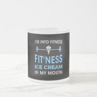 Caneca De Café Vidro Jateado Sorvete Foodie Ness Gym Oferece Homens Mulheres