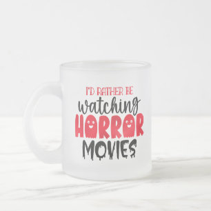 Caneca De Café Vidro Jateado Spookie Mug para Filmes