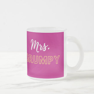 Caneca De Café Vidro Jateado Sra. Grumpy Mug |Caneca de café | Casal