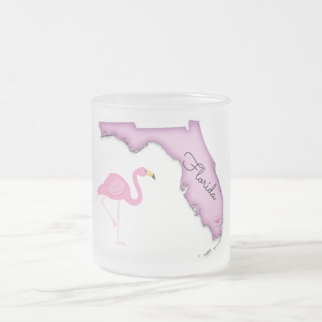 Caneca De Café Vidro Jateado State Mug/Florida Hometown (Centro)