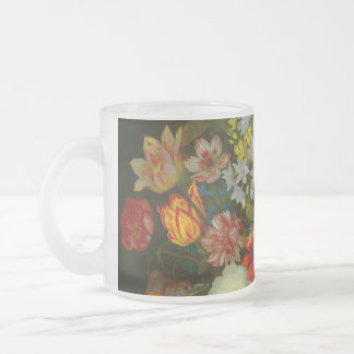 Caneca De Café Vidro Jateado Still Life of Flowers in a Wan-Li Vase