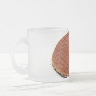 Caneca De Café Vidro Jateado Stroopwafel