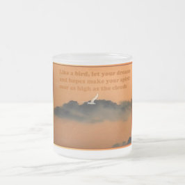 Caneca De Café Vidro Jateado Subir, Por Mais