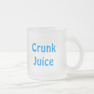 Caneca De Café Vidro Jateado Suco de Crunk