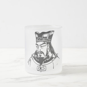 Caneca De Café Vidro Jateado SUN TZU -- Estratega militar