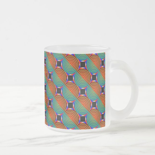 Caneca De Café Vidro Jateado Sunset digital por Kenneth Yoncich (Direita)
