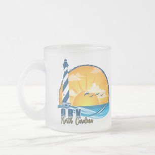 Caneca De Café Vidro Jateado Sunset OBX