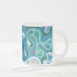 Caneca De Café Vidro Jateado Superfície líquida 1