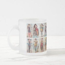 Caneca De Café Vidro Jateado Surf Beauties of 1889