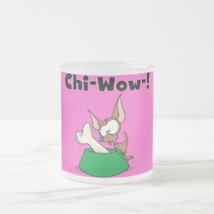 Caneca De Café Vidro Jateado T-shirt e presentes de Chihuhua Qui-Wow